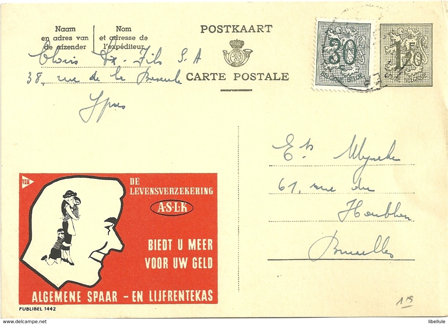 Entier Postal : Algemene Spaar - Publibels