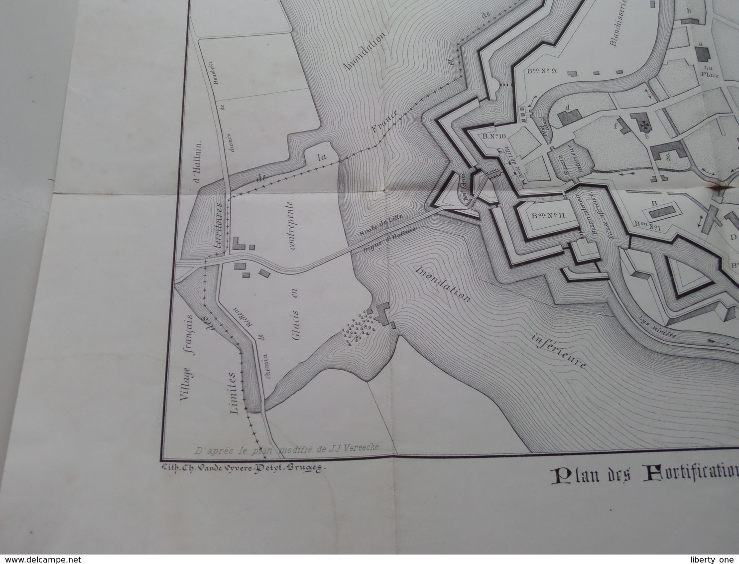 Histoire De MENIN - Bâtiments MILITAIRES & CIVILS / FORTIFICATIONS En 1852 ( Voir / Zie Photo ) A. REMBRY-BARTH ! - Europe