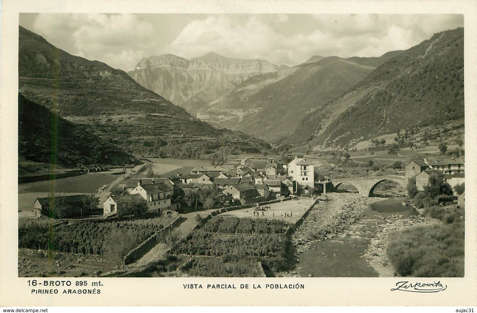 Espagne - Spain - Espana - Aragon - Huesca - Broto - Vista Parcial De La Poblacion - Bon état - Huesca