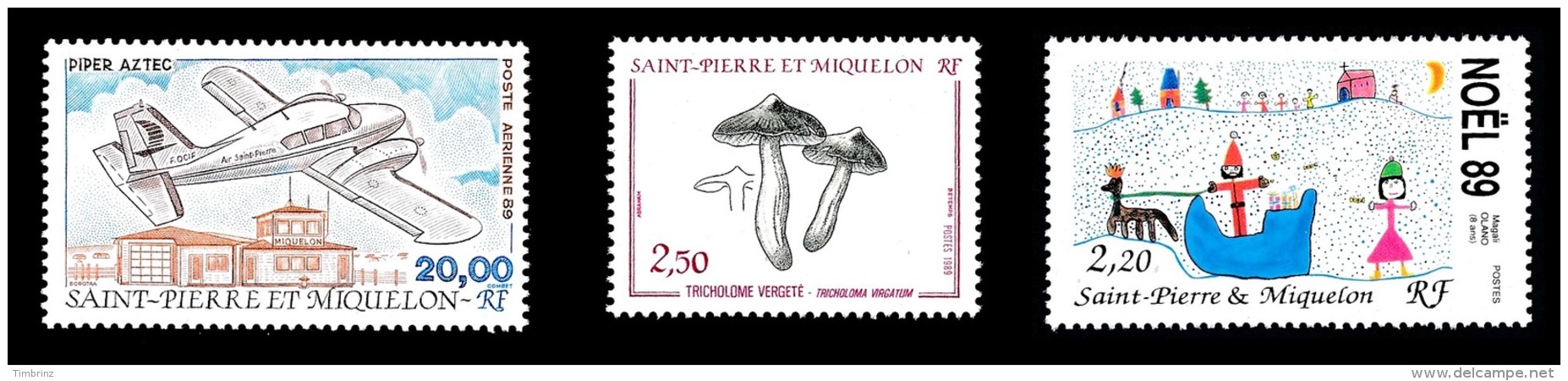 ST-PIERRE ET MIQUELON Année Complète 1989 + AVION - Yv. 497 à 512 + PA 68 ** MNH  Faciale= 12,27 EUR - 17 Tp  ..Réf.SPM1 - Komplette Jahrgänge