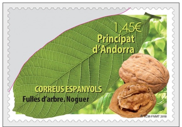 H01 Andorra Spain 2018 Tree Leaves Walnut MNH Postfrisch - Ungebraucht