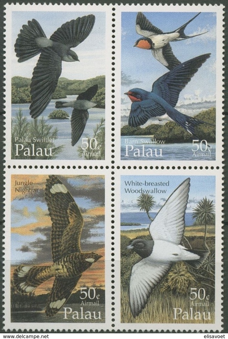 Palau 1995 Yvertn° PA LP 52-55 *** MNH Cote 7 Euro Faune Oiseaux Vogels Birds - Palau