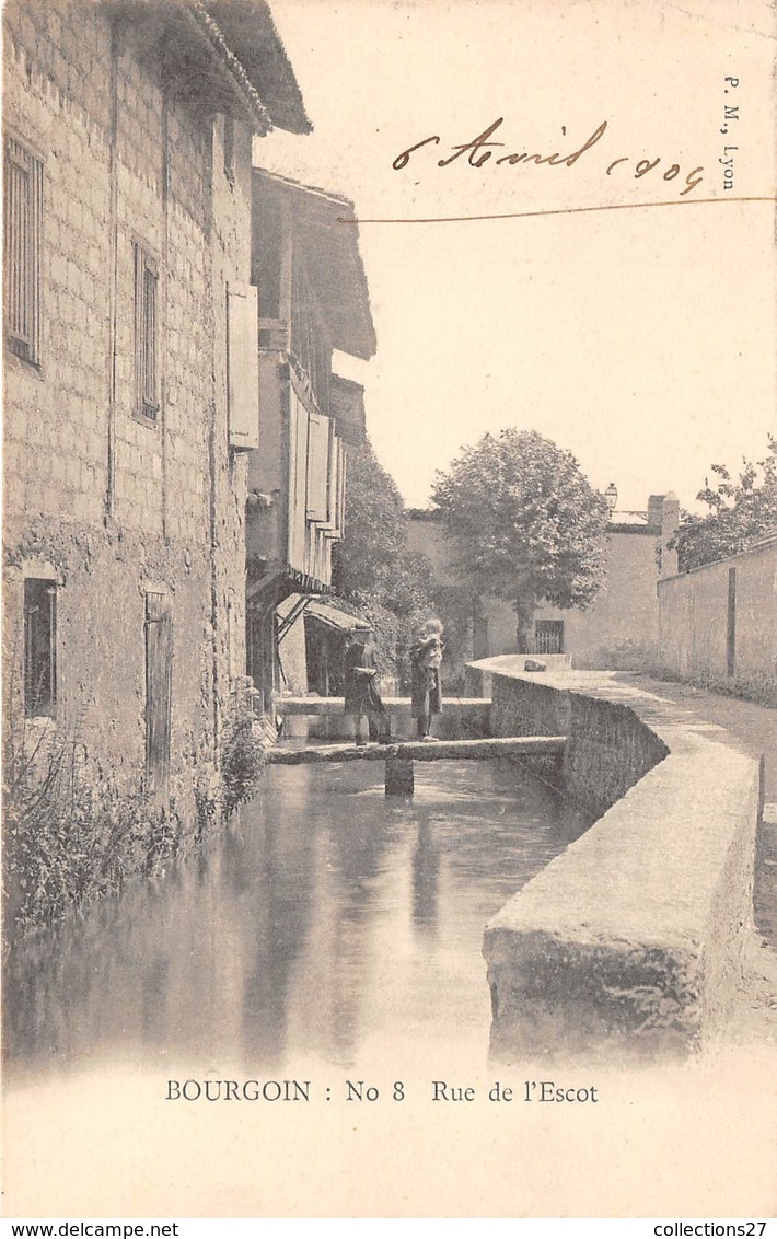 38-BOURGOIN- RUE DE L'ESCOT - Bourgoin