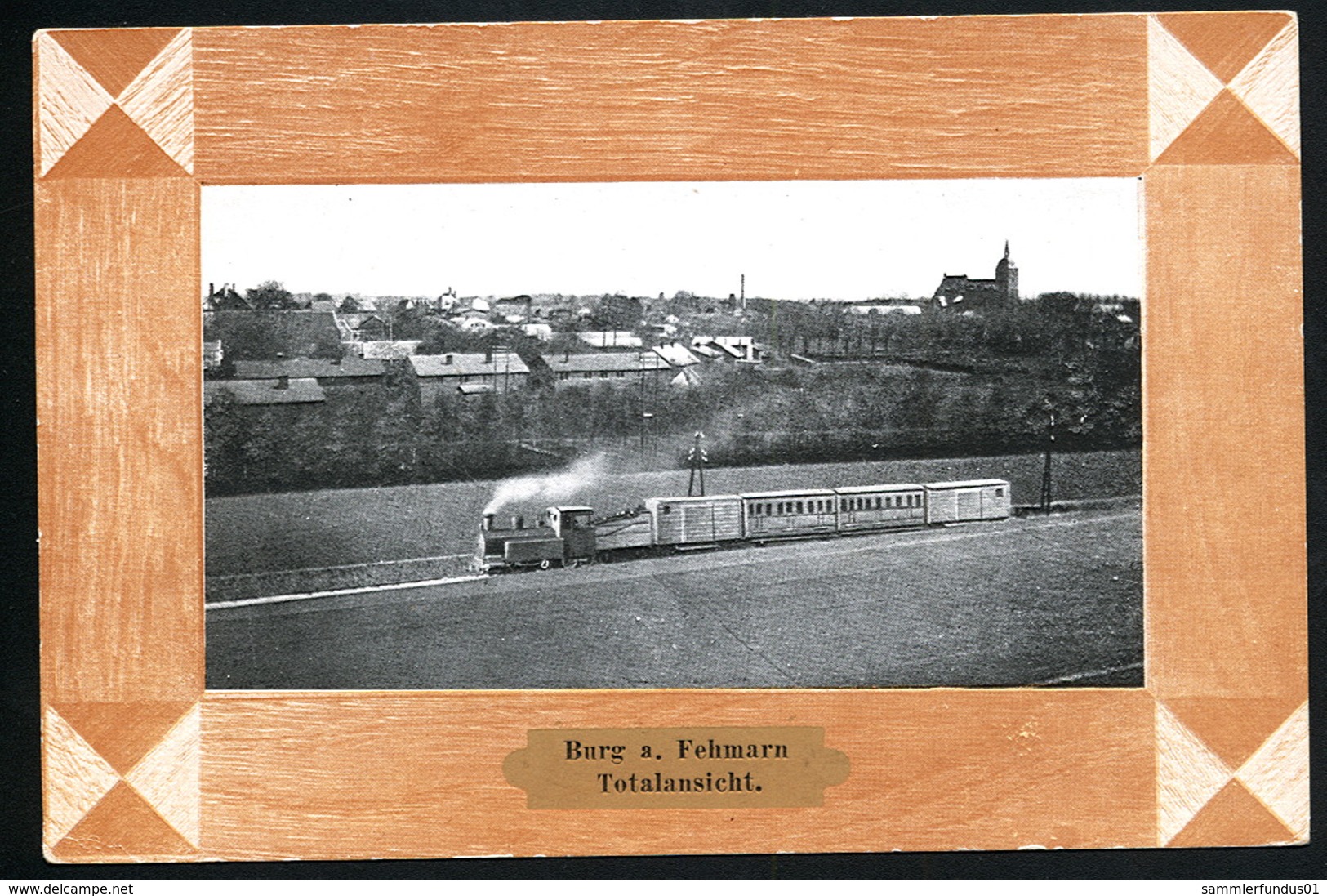 AK/CP Burg Fehmarn Eisenbahn  Inselbahn    Ungel./uncirc.  Ca 1910   Erhaltung/Cond. 2-    Nr. 00514 - Fehmarn