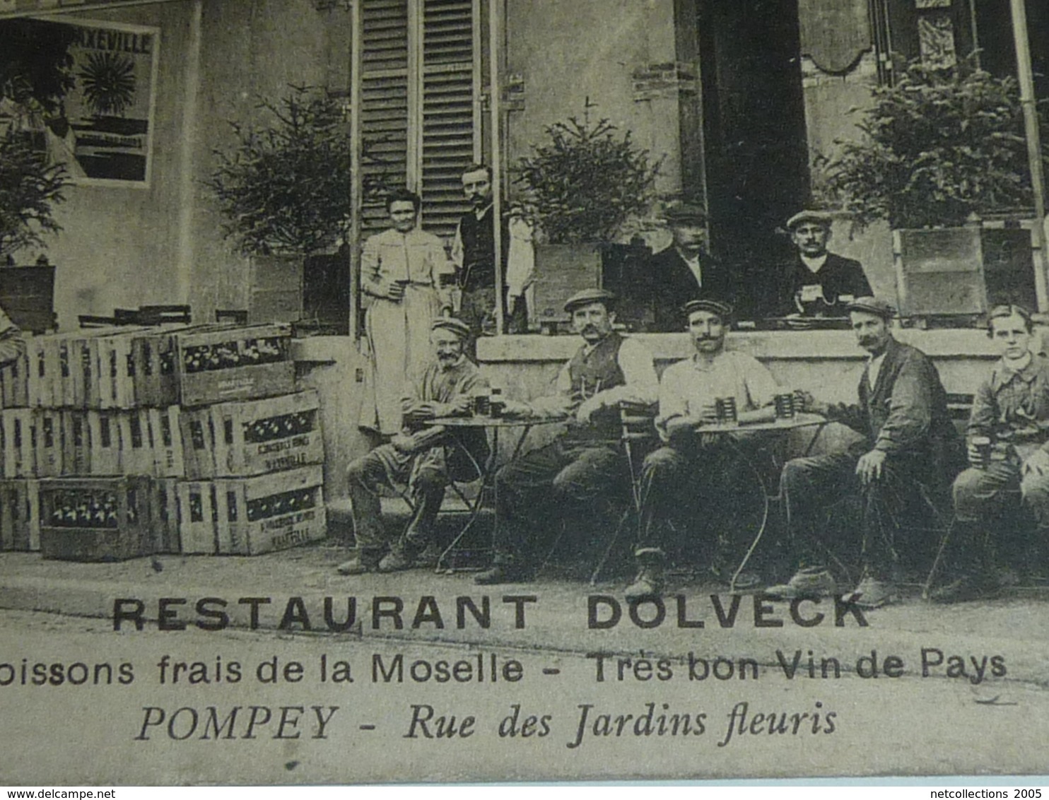 POMPEY, RUE DES JARDINS FLEURIS - RESTAURANT DOLVECK Poissons Frais De La Moselle, Vins... - 54 MEURTHE ET MOSELLE (AC) - Autres & Non Classés