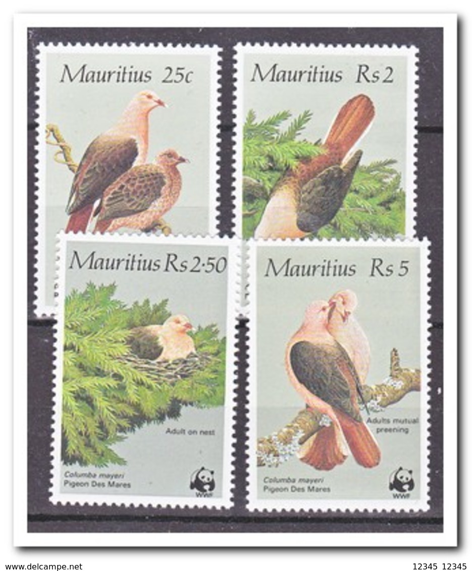 Mauritius 1985, Postfris MNH, Birds, Wwf - Mauritius (1968-...)