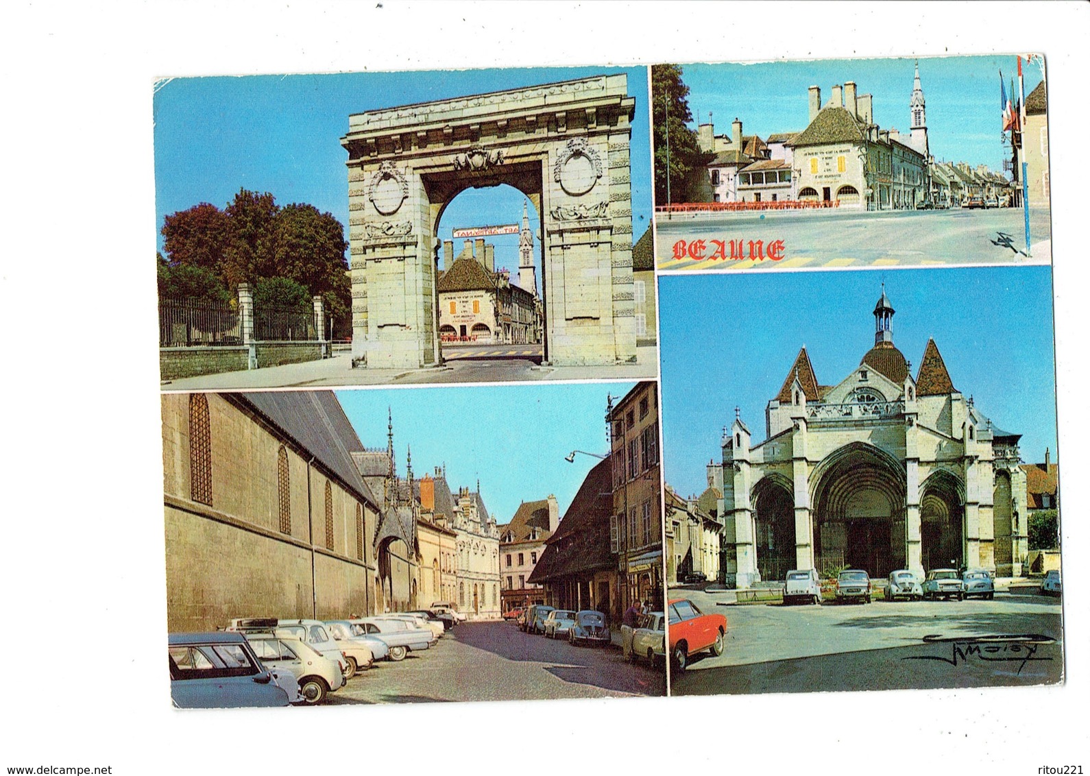 Cpm - 21 - BEAUNE - Multivues - Capitale Du Vin - Photo R. Moisy N°2 -  Voitures - Beaune