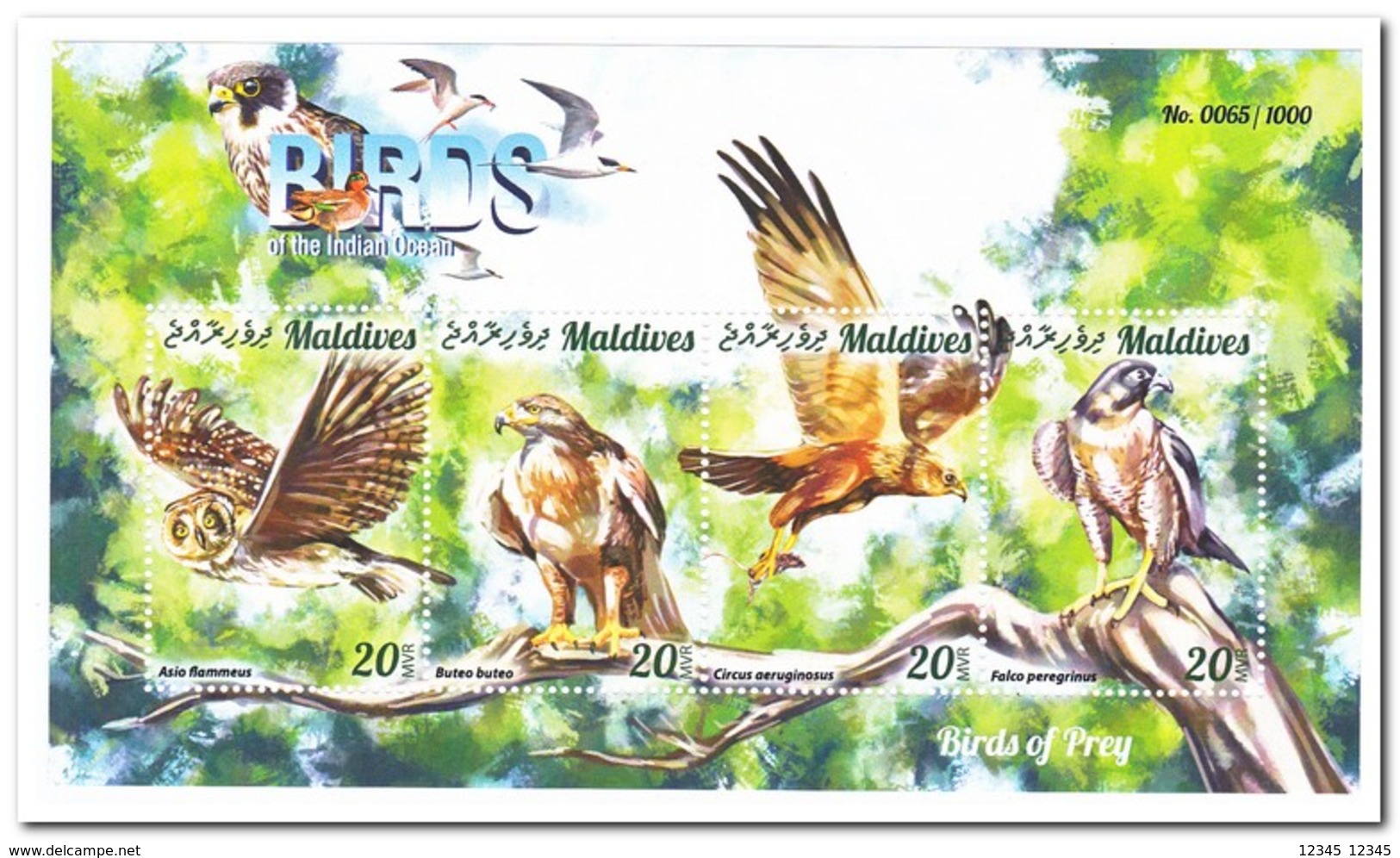 Maldiven 2015, Postfris MNH, Birds - Maldiven (1965-...)