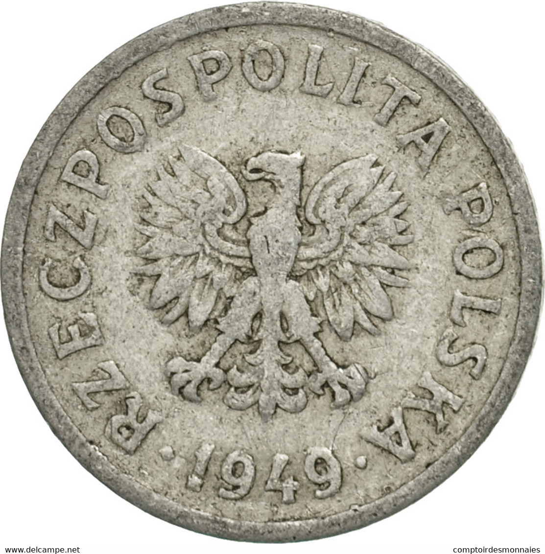 Monnaie, Pologne, 10 Groszy, 1949, Warsaw, TB, Aluminium, KM:42a - Polonia