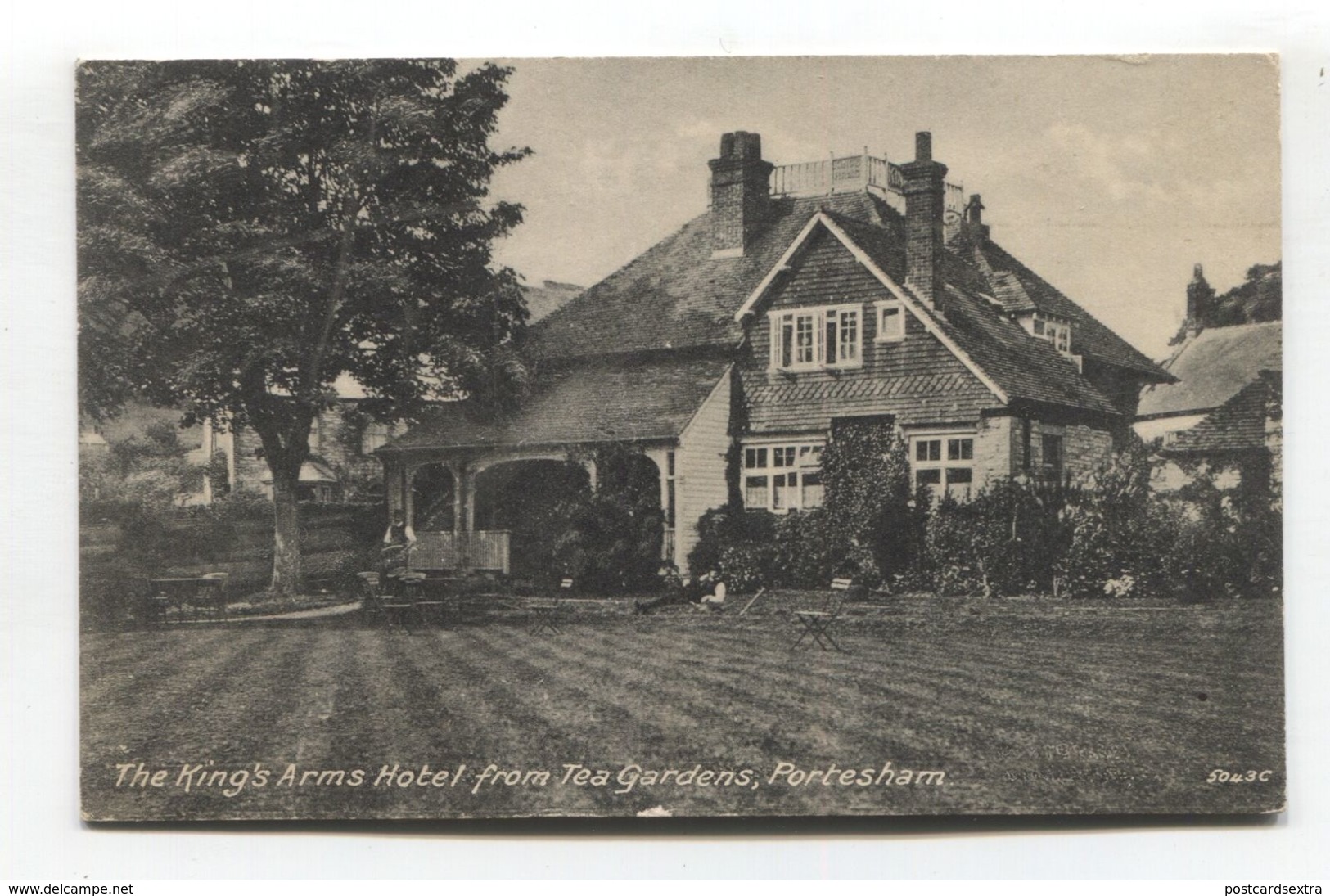 Portesham, Dorset - King's Arms Hotel From Tea Gardens - Old Postcard - Other & Unclassified