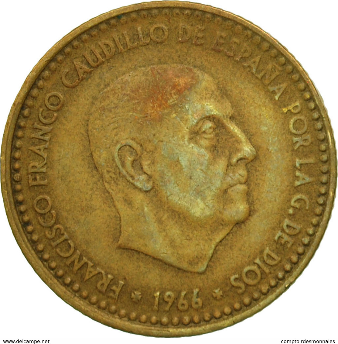 Monnaie, Espagne, Francisco Franco, Caudillo, Peseta, 1967, TB, Aluminum-Bronze - 1 Peseta