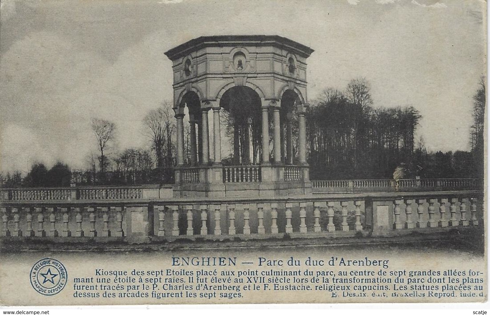 Enghien  -   Parc Du Duc D'Arenberg.   -   1919   Naar   Laeken - Enghien - Edingen