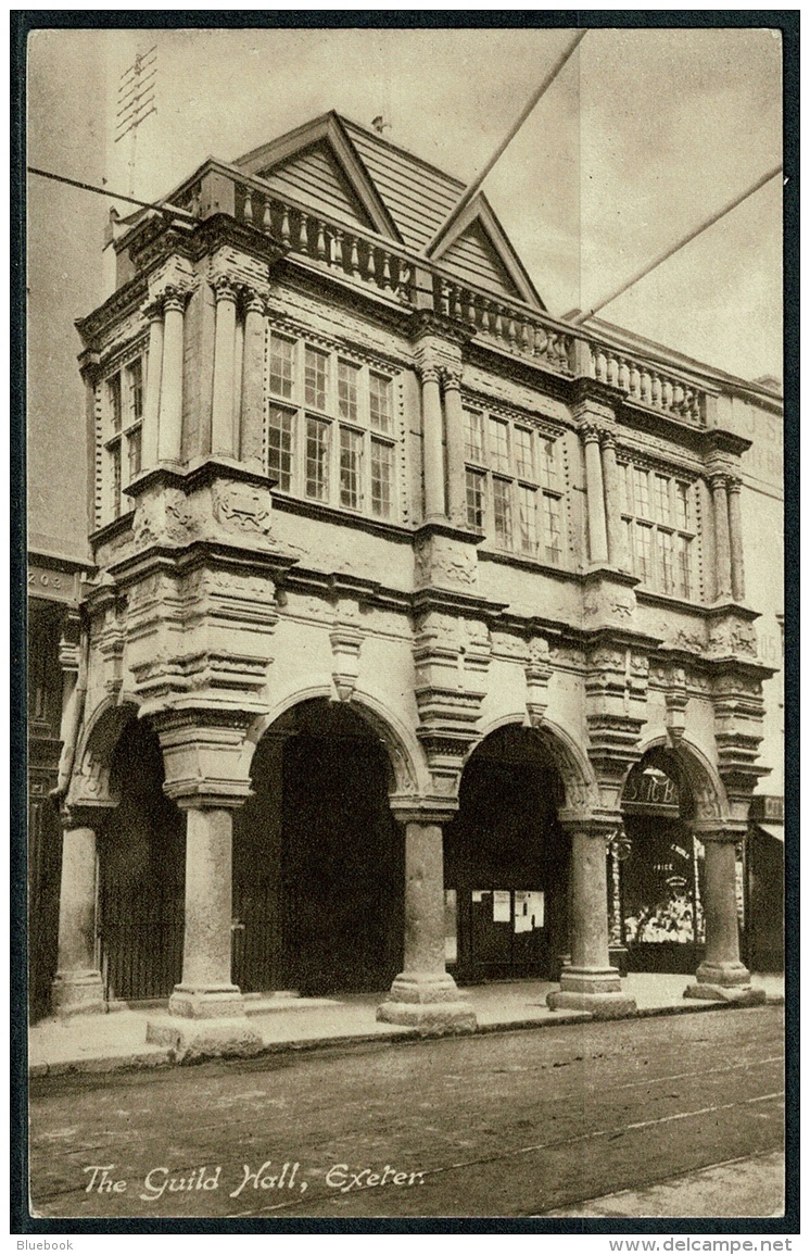 RB 1213 -  Early Postcard - The Guild Hall Exeter - Devon - Exeter