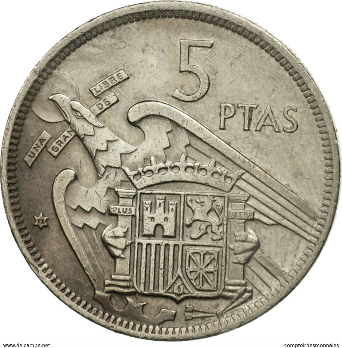 Monnaie, Espagne, Caudillo And Regent, 5 Pesetas, 1972, TB, Copper-nickel - 5 Pesetas