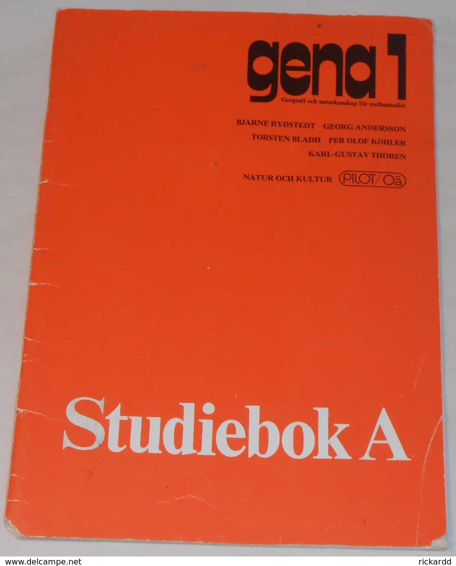 Gena 1 Studiebok A Av Rydstedt, Andersson, Bladh, Köhler & Thoren; Från 80-talet - Scandinavian Languages
