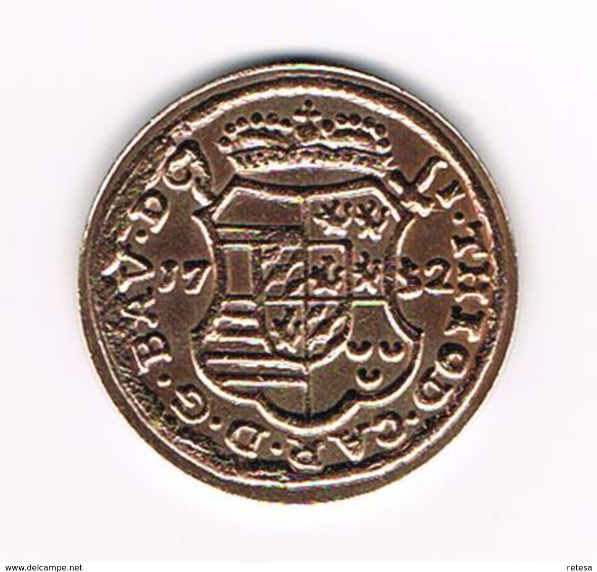 &-   COPIE - SCHELLING ( ESCALIN ) JOHAN THEODOR VAN BEIEREN 1752 - Souvenirmunten (elongated Coins)