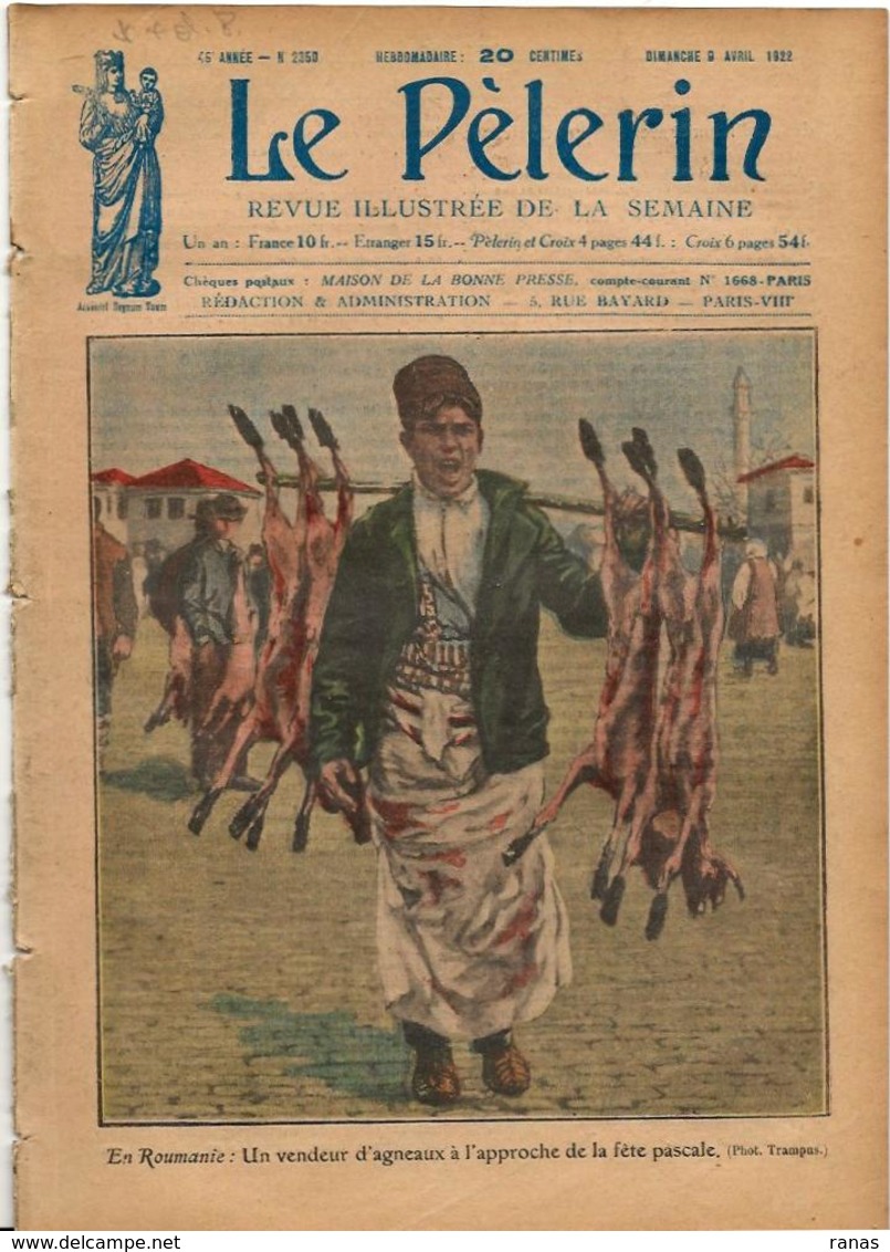 Judaïca Judaïsme Jewish Roumanie Revue Le Pélerin N° 2350 De 1922 - Other & Unclassified