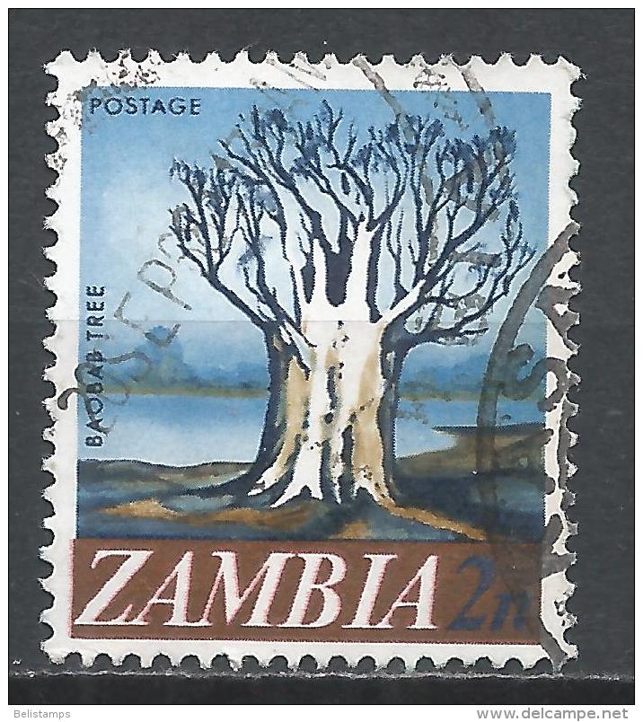 Zambia 1968. Scott #40 (U) Baobab Tree - Zambia (1965-...)