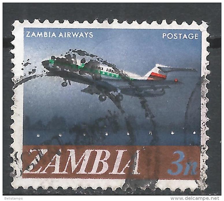 Zambia 1968. Scott #41 (U) Zambia Airways Plane - Zambia (1965-...)