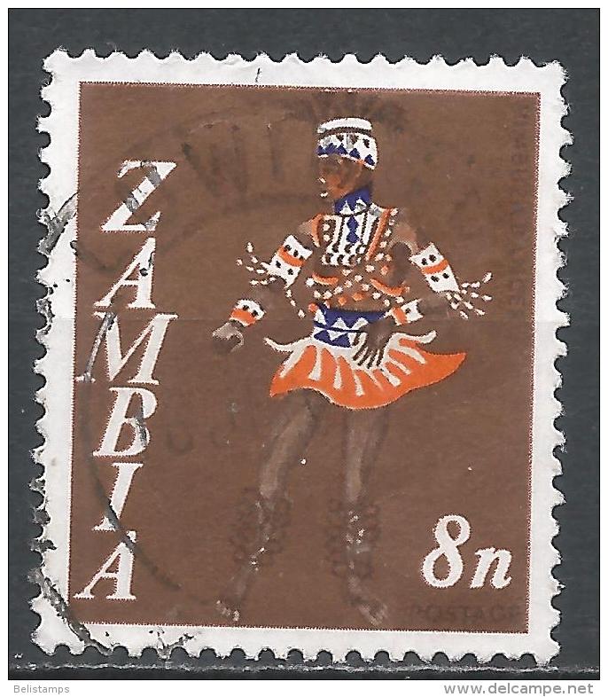 Zambia 1968. Scott #43 (U) Vimbuza Dancer - Zambie (1965-...)