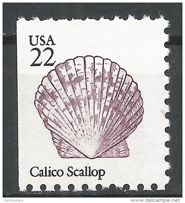 United States 1985. Scott #2120 (MNH) Calico Scallop, Sea Shell * - Neufs