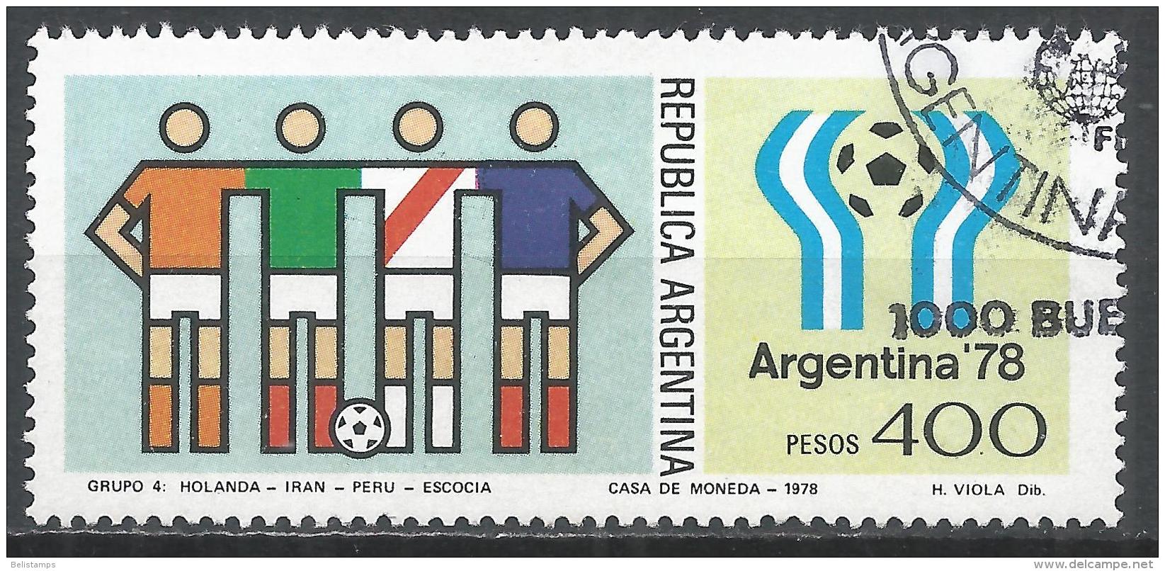 Argentina 1978. Scott #1191 (U) Team's Of Netherlands, Iran, Peru And Scotland - Oblitérés
