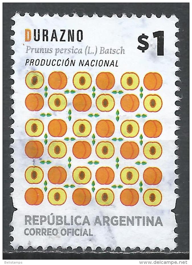 Argentina 2016. Scott #2786 (U) Fruit's Prunus Persica * - Oblitérés