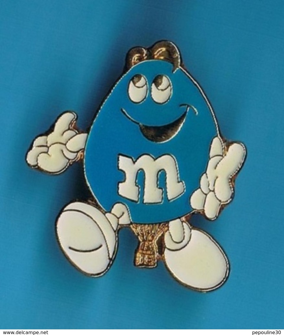 1 PIN'S  //    ** MONTGOLFIÈRE / M&M's ** - Montgolfières