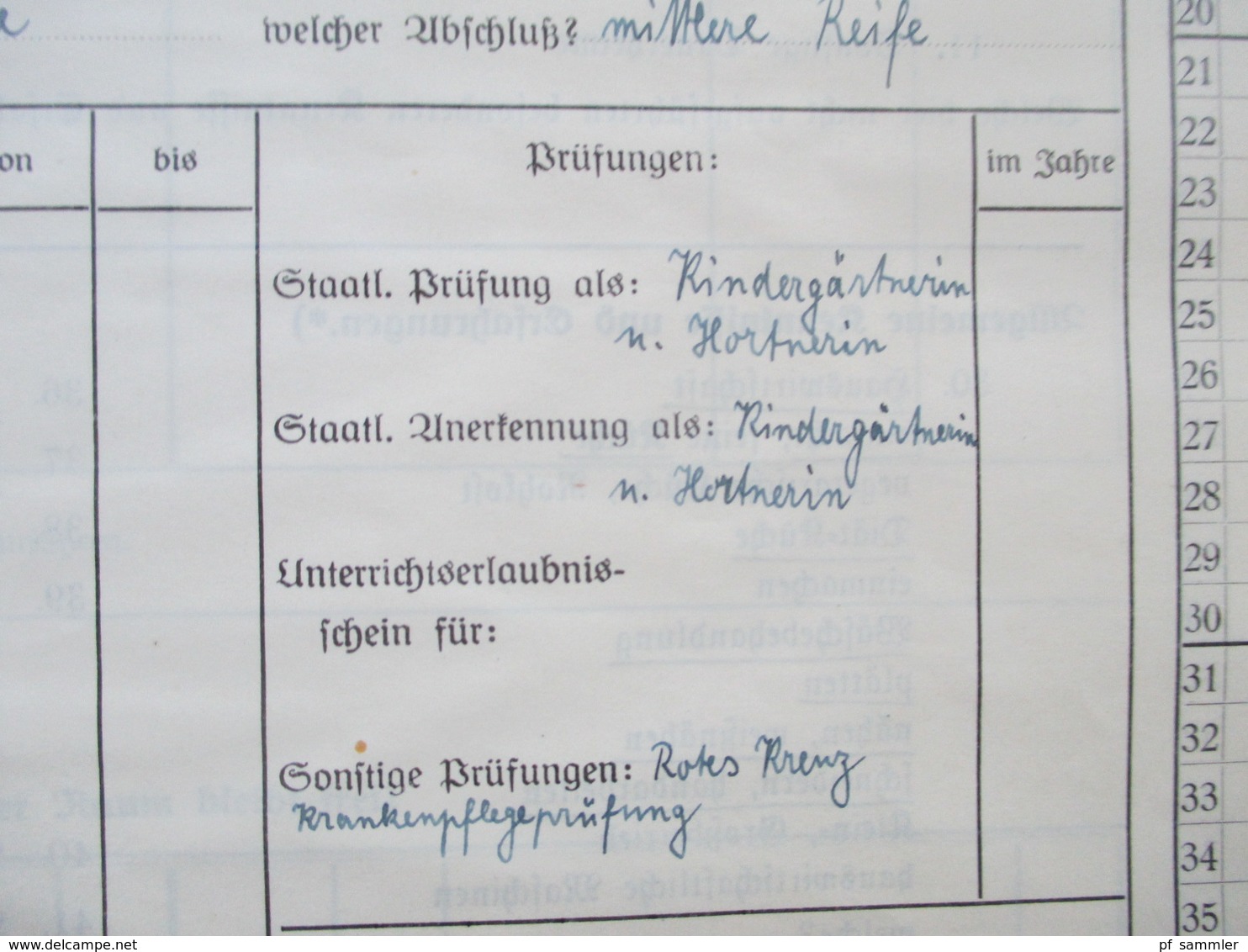 Dokument Bewerbungsbogen Des Arbeitsamtes JU. 3. Reich 1930er Jahre Stuttgart Rv.-Ju 52000 - Historische Dokumente