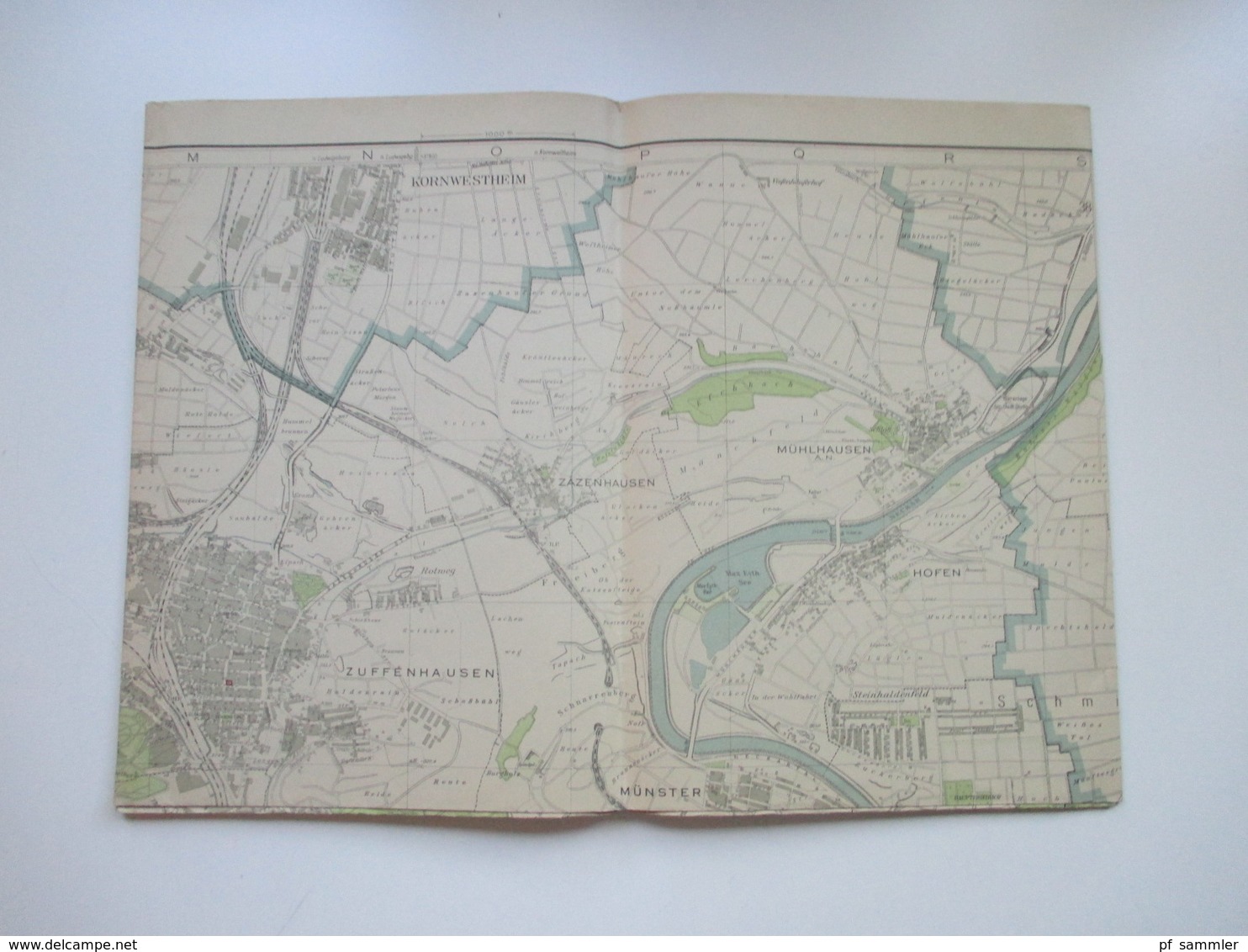 Amtlicher Plan Der Stadt Der Auslandsdeutschen Stuttgart 1944 Nur Für Den Dienstgebrauch / Stadtmessungsamt Rar - Mapas Topográficas