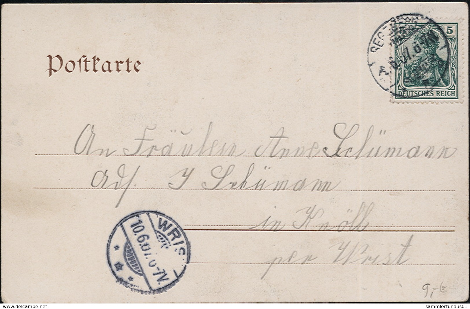 AK/CP Bad Segeberg  Kirchstraße   Gel./circ. 1907 , Karte älter      Erhaltung /Cond. 2  Nr. 00542 - Bad Segeberg