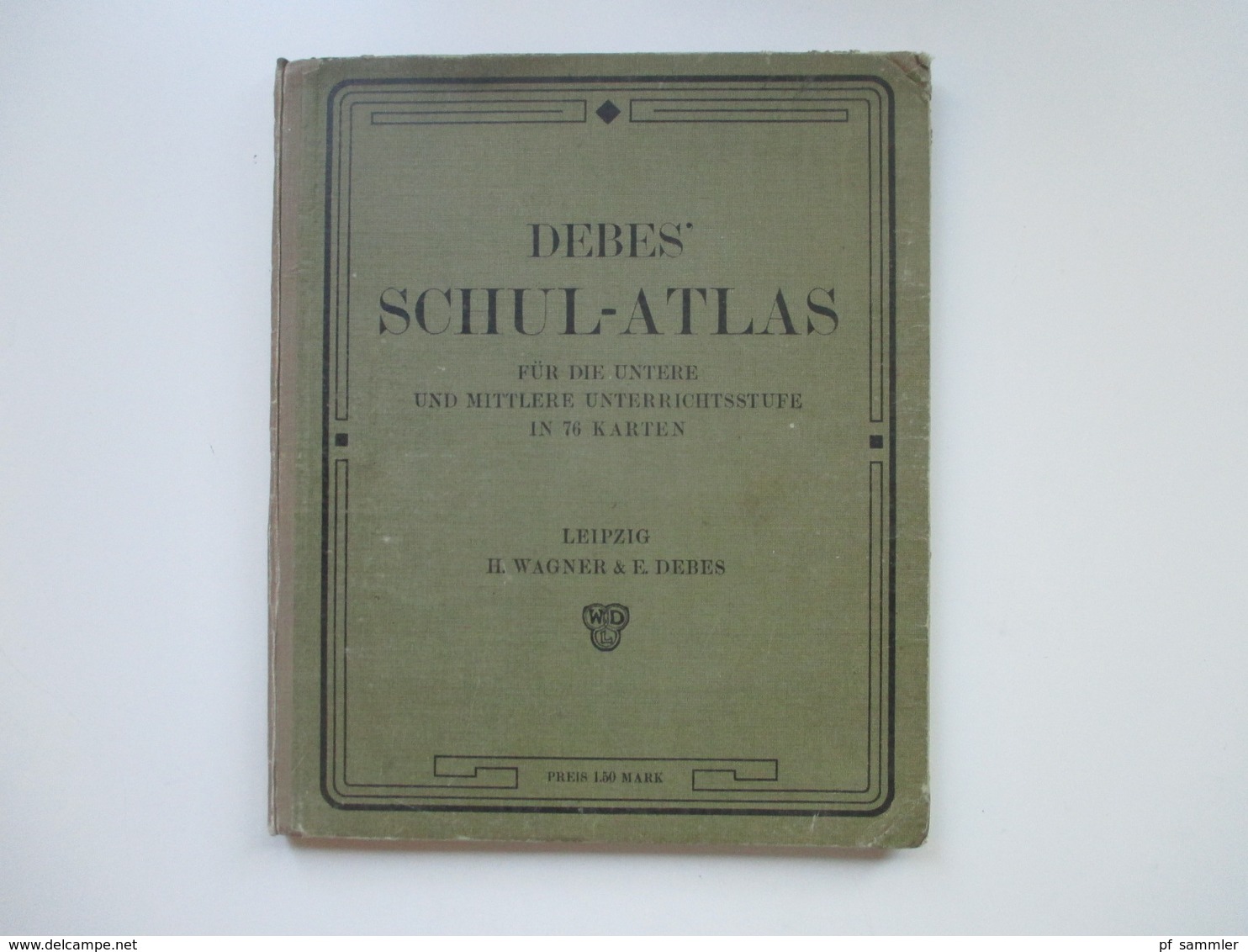 Debes Schulatlas Mit 76 Karten Leipzig H. Wagner & E. Debes. Jahr 1914 - Maps Of The World