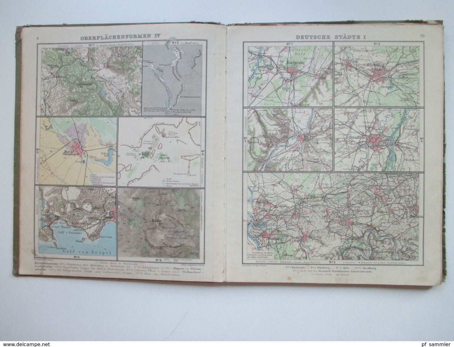 Debes Schulatlas mit 76 Karten Leipzig H. Wagner & E. Debes. Jahr 1914