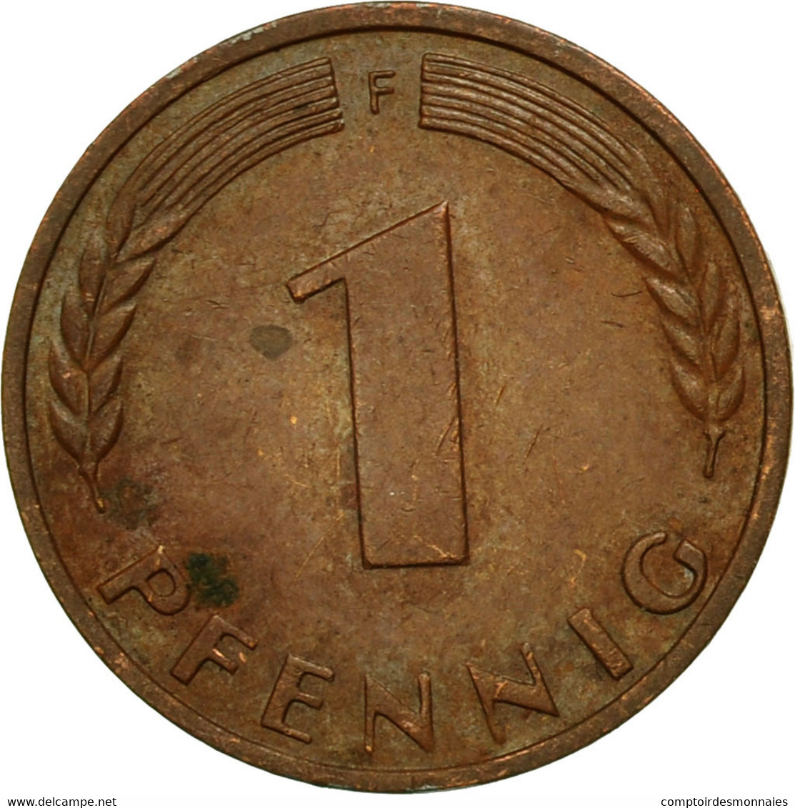 Monnaie, République Fédérale Allemande, Pfennig, 1950, Stuttgart, TB+, Copper - 1 Pfennig