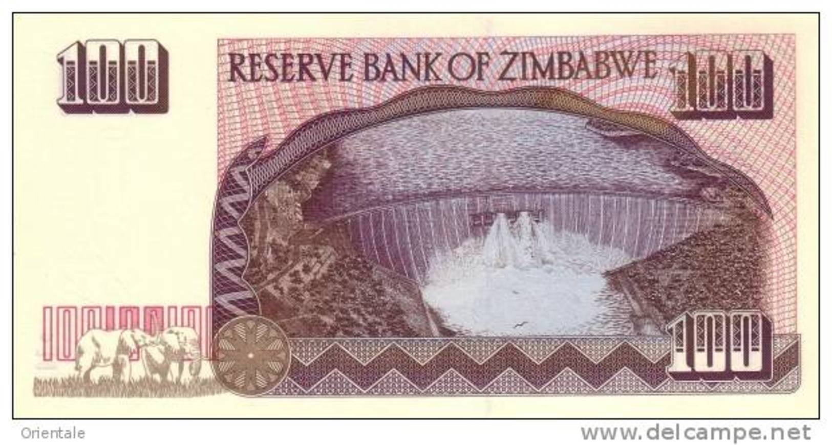 ZIMBABWE  P. 9 100 D 1995 UNC - Zimbabwe