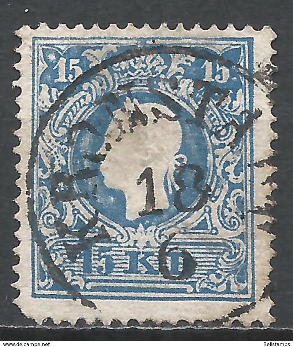 Austria 1858. Scott #11 (U) Franz Josef - Usados