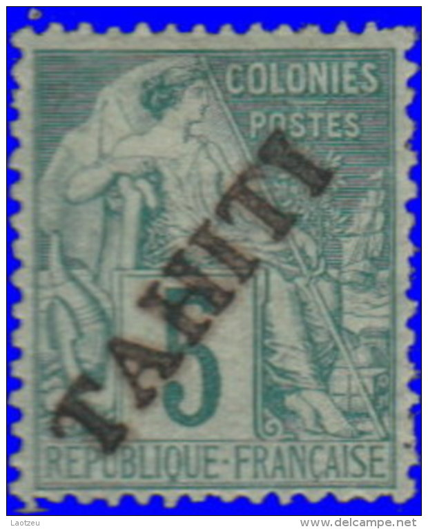 Tahiti 1893. ~ YT 10* - 5 C. Alphée Dubois - Unused Stamps