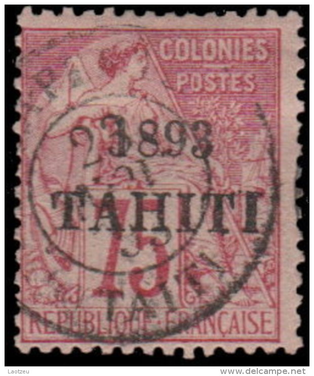 Tahiti 1893. ~ YT 29 - 75 C. Alphée Dubois - Gebruikt