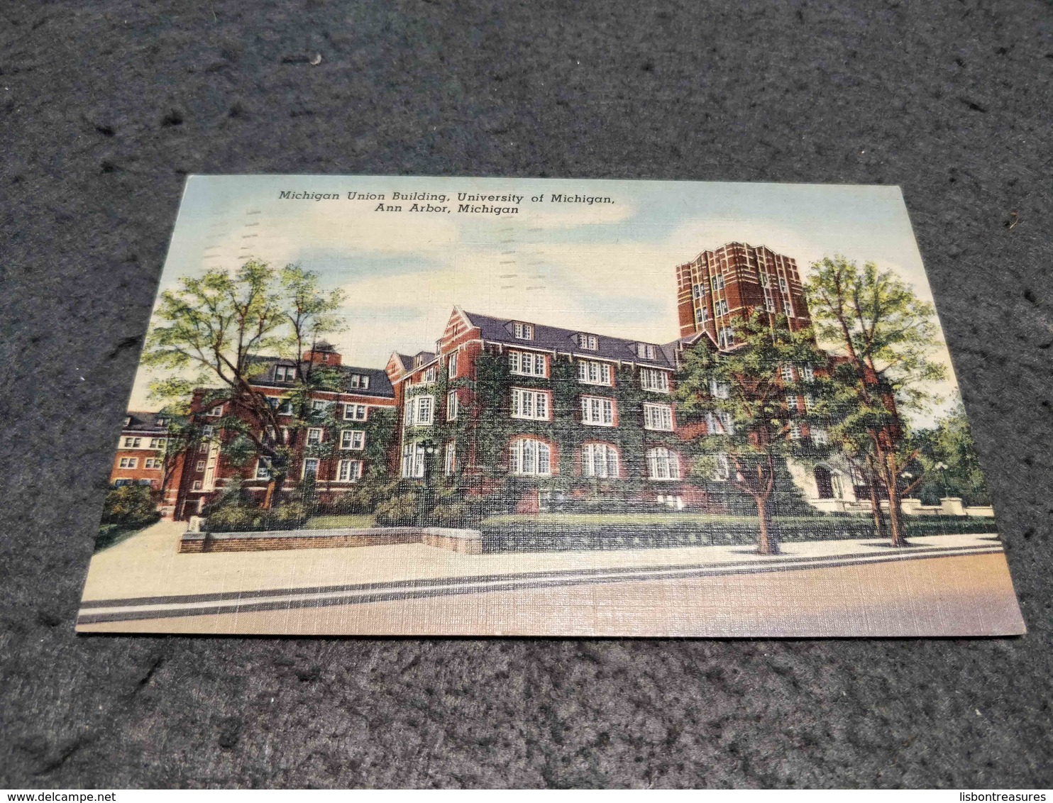 ANTIQUE POSTCARD UNITED STATES MICHIGAN ANN ARBOR UNIVERSITY UNION BUILDING CIRCULATED 1952 - Ann Arbor