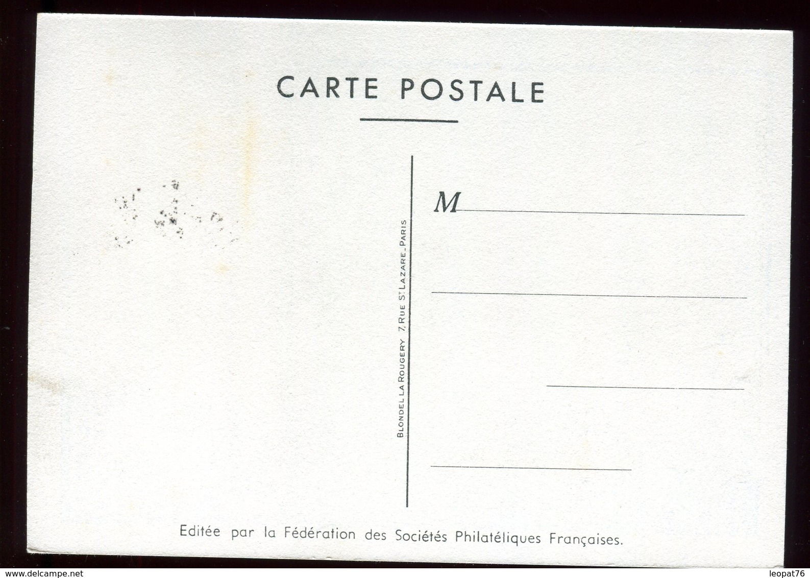 Carte De La Journée Du Timbre De Tavaux Cités En 1950 - 1921-1960: Période Moderne