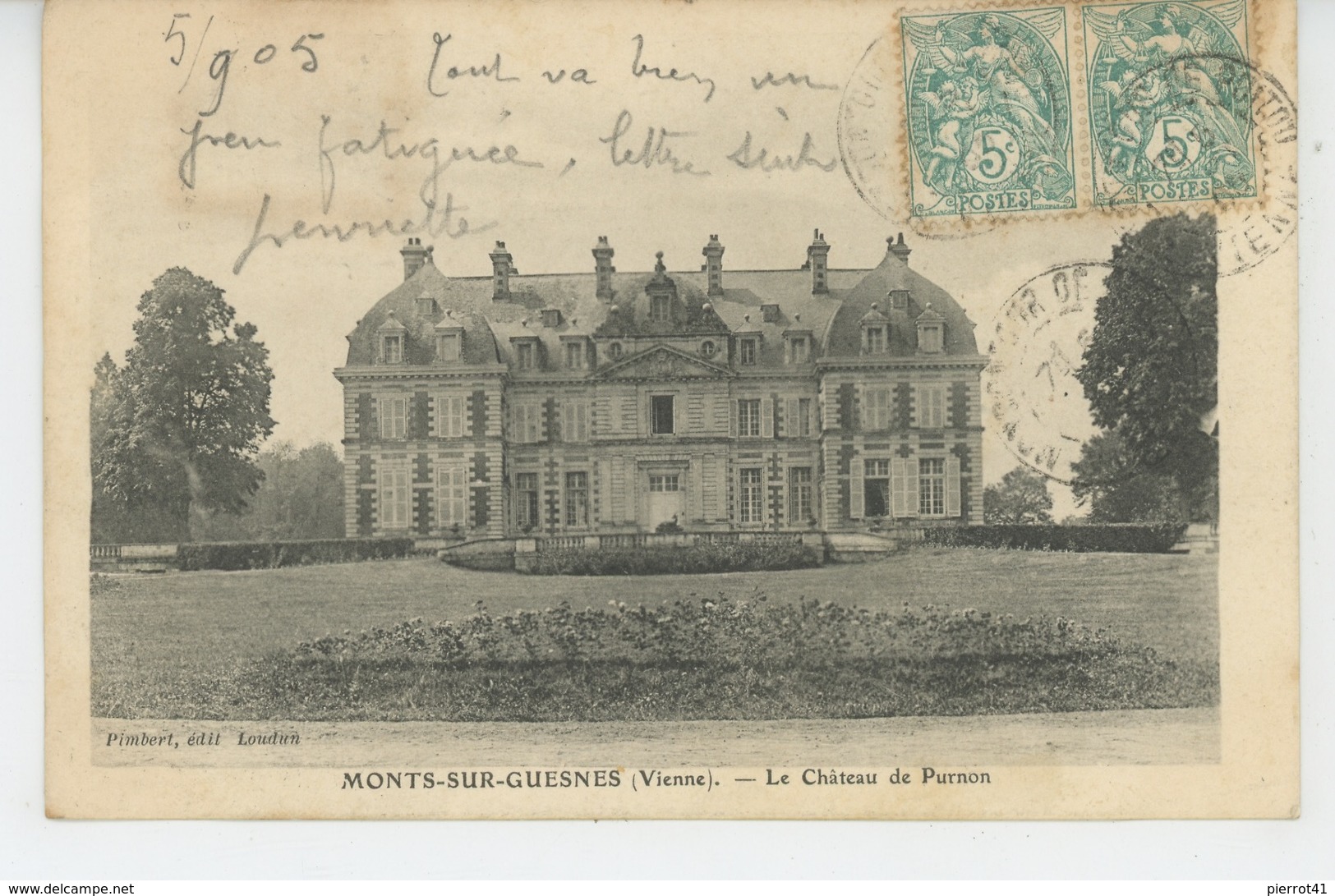 MONTS SUR GUESNES - Le Château De PURNON - Monts Sur Guesnes