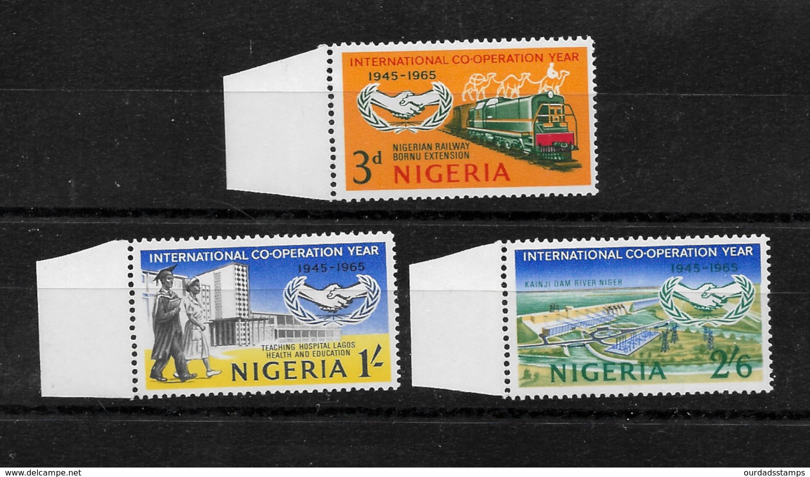 Nigeria, 1965 International Co-operation Year, Complete Set Marginal MNH 6838) - Nigeria (1961-...)
