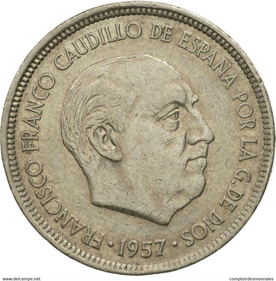 Monnaie, Espagne, Caudillo And Regent, 5 Pesetas, 1975, TB+, Copper-nickel - 5 Pesetas