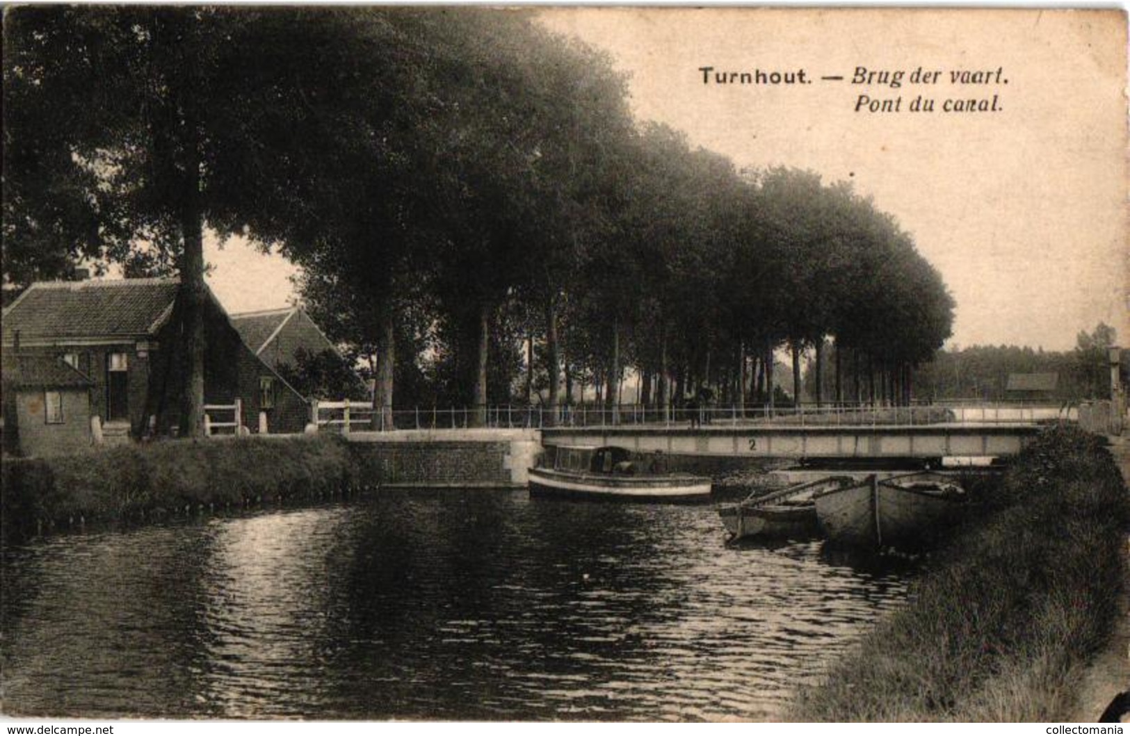 2 Oude Postkaarten TURNHOUT  Brug Der Vaart  Hof Ter Duinen  1922 - Turnhout