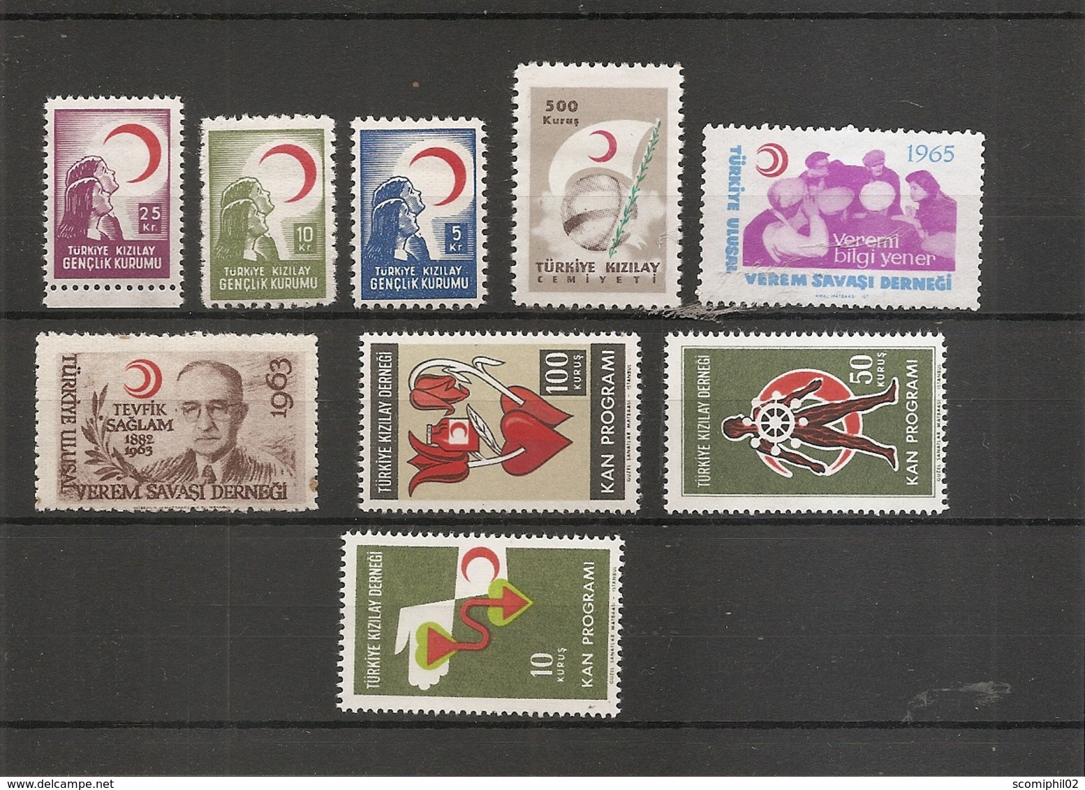 Turquie - Timbres De Bienfaisance ( Petit Lot De Timbres Divers Différents Non émis à Voir) - Charity Stamps