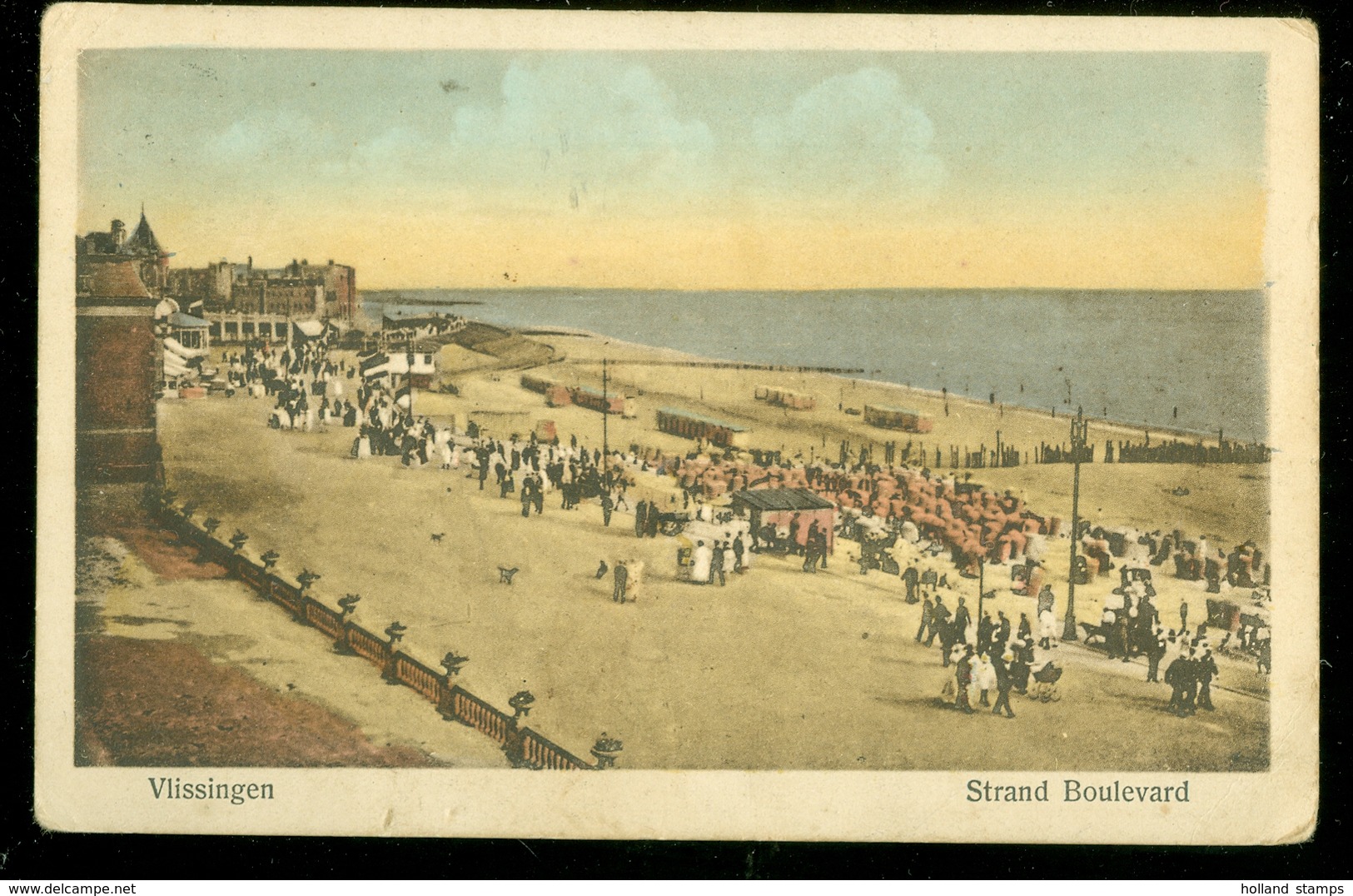 NEDERLAND ANSICHTKAART * VLISSINGEN * STRAND * GELOPEN IN 1924 NAAR DORDRECHT (3894j) - Vlissingen