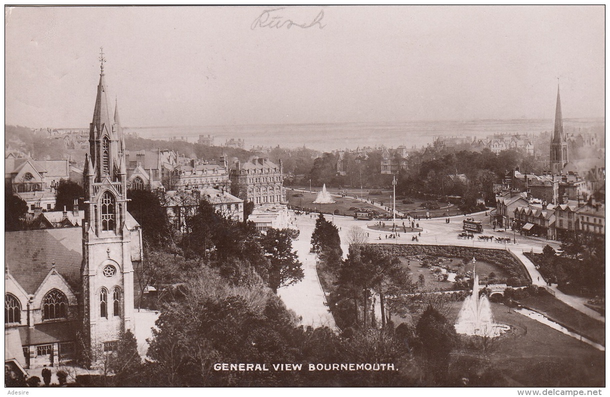 BOURNEMOUTH (England) - General View, Karte Gel.1912?, Gute Erhaltung - Bournemouth (ab 1972)