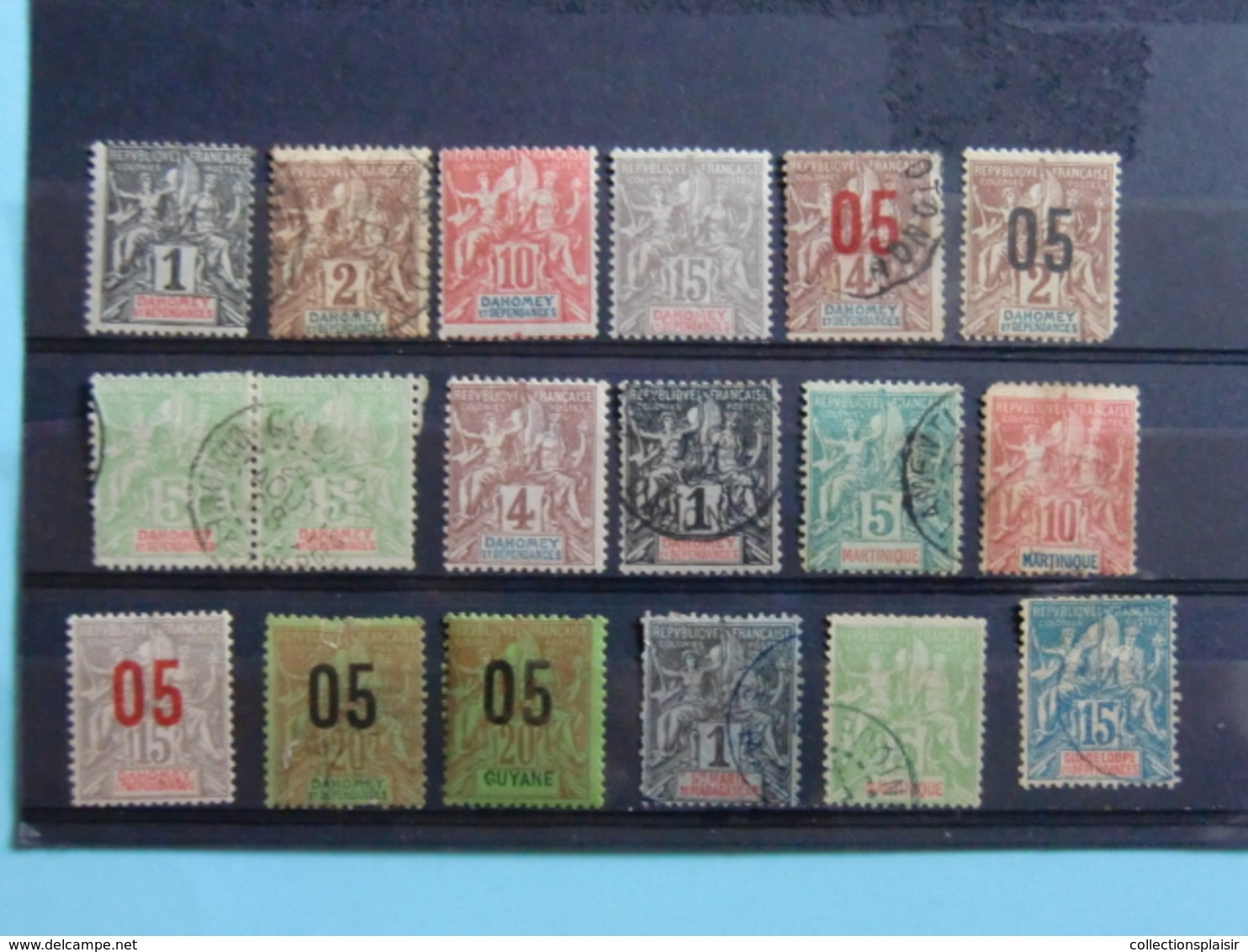 COLONIES FRANCAISES LIQUIDATION 140 TIMBRES CLASSIQUES