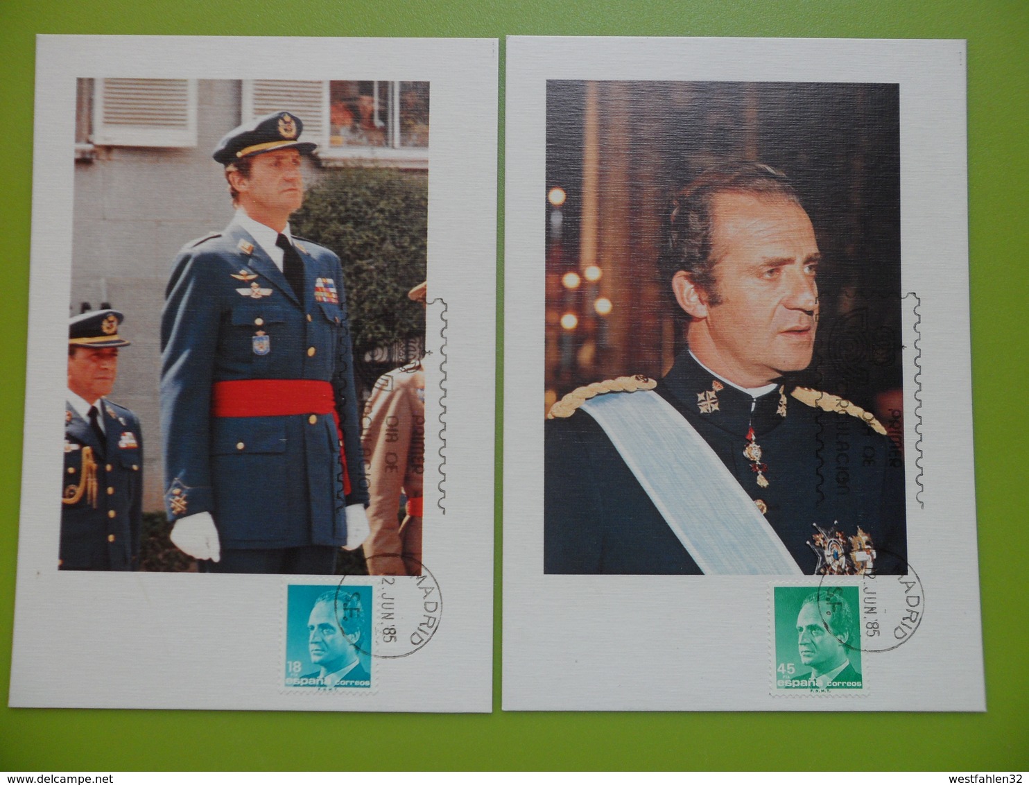 1985-MAXIMA--SERIE COMPLETA-S.M. DON JUAN CARLOS I-8 TARJETAS - Tarjetas Máxima