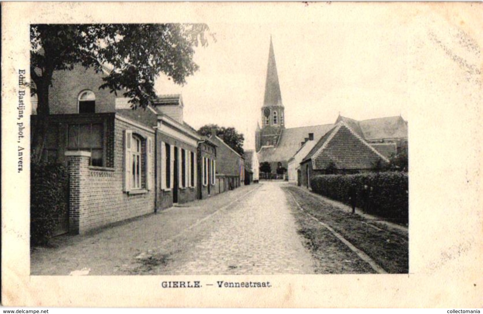 1 Oude Postkaart GIERLE Vennestraat  Uitgever Bastijns  1908 - Lille